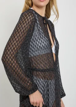 Fine-knit maxi beach dress