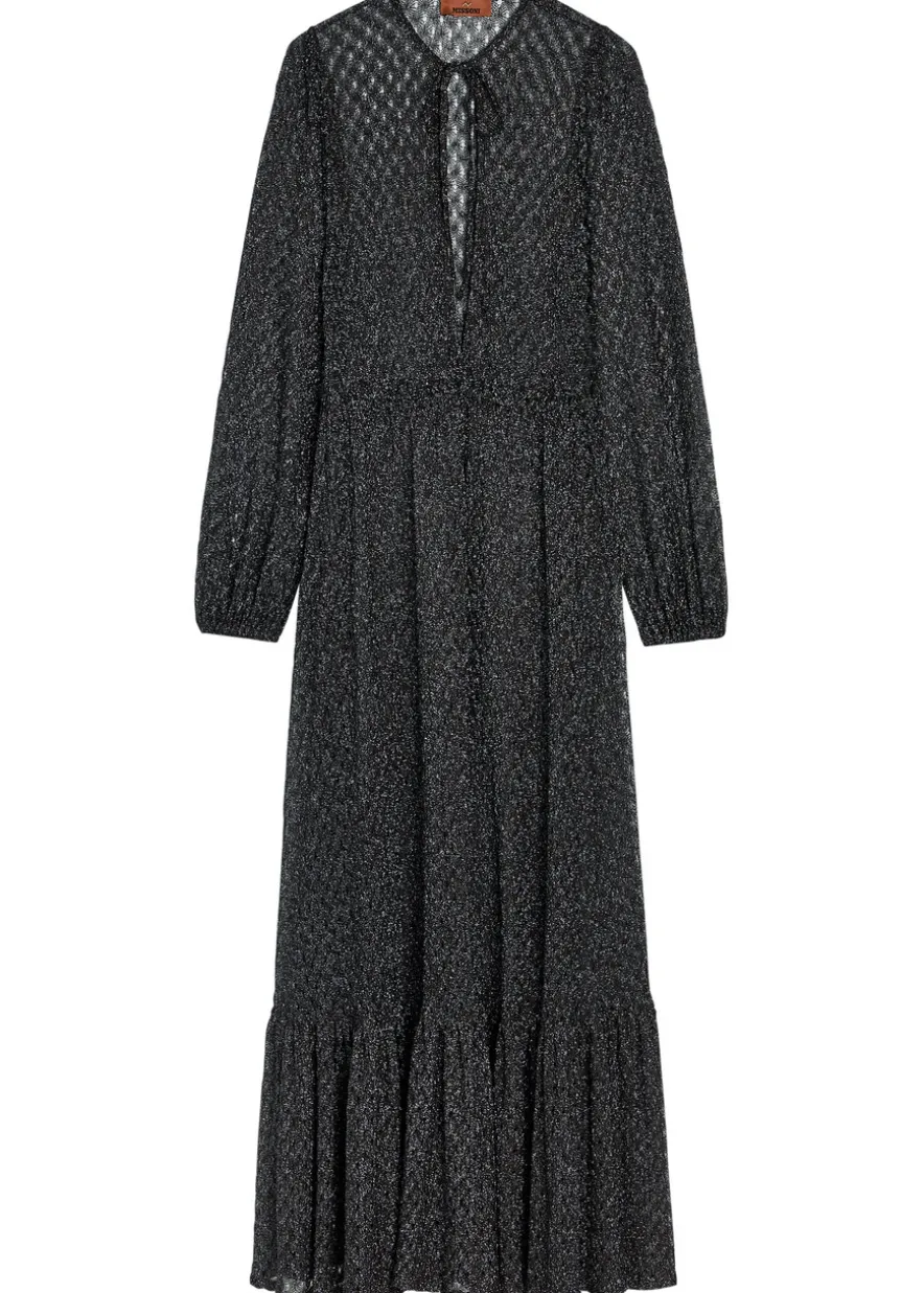 Fine-knit maxi beach dress