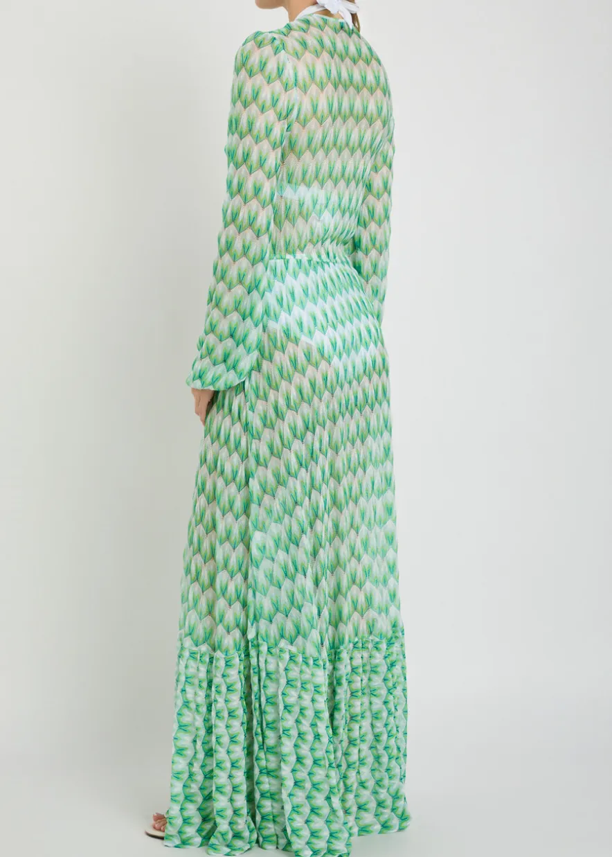 Fine-knit maxi beach dress