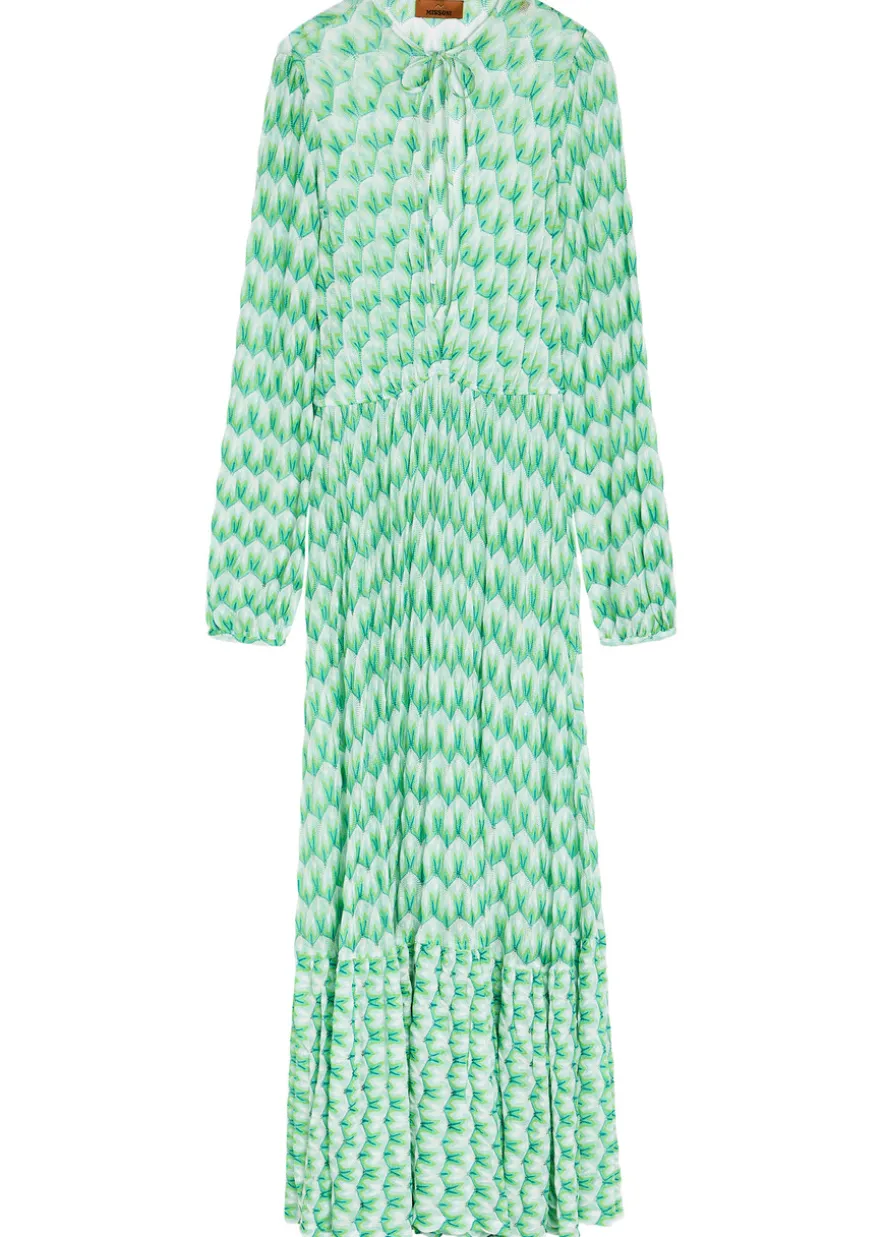 Fine-knit maxi beach dress