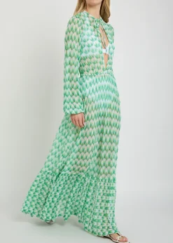 Fine-knit maxi beach dress