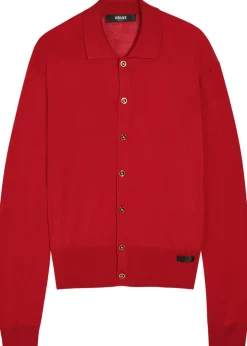 Fine-knit silk-blend cardigan