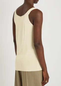 Fine-knit tank top