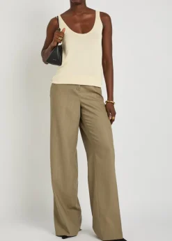 Fine-knit tank top
