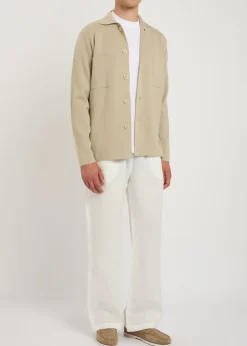 Fine-knit wool jacket