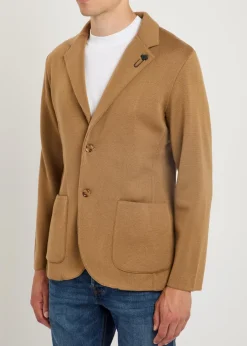 Fine-knit wool jacket