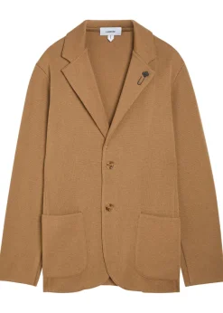 Fine-knit wool jacket