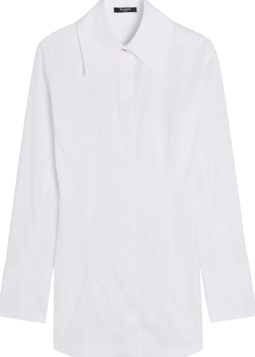 Fitted cotton-poplin shirt