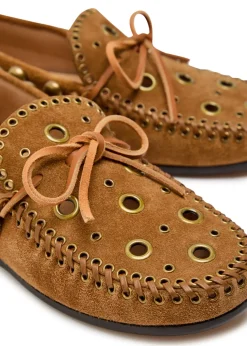 Fitza studded suede loafers