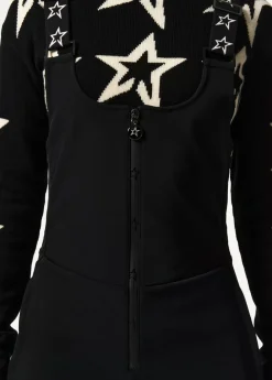 Flared-leg bib ski pants