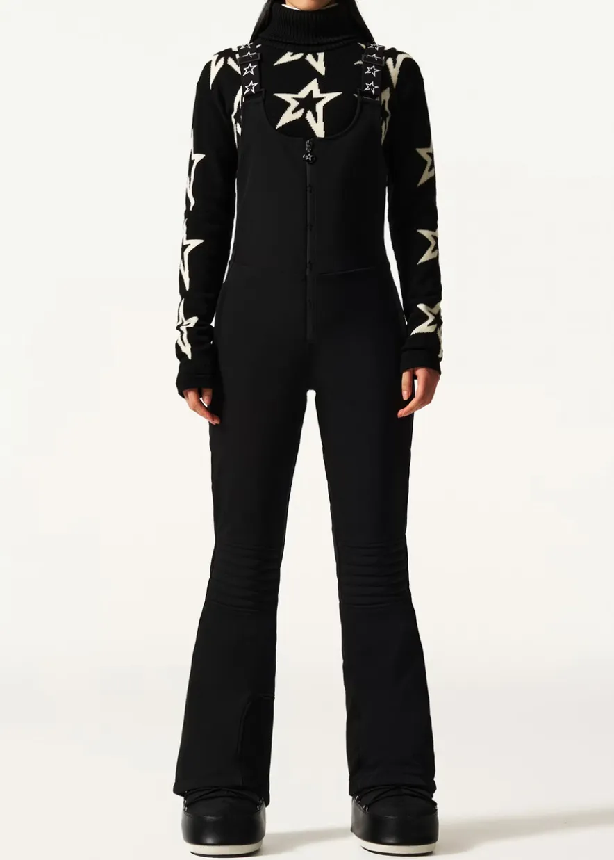 Flared-leg bib ski pants
