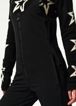 Flared-leg bib ski pants