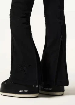 Flared-leg bib ski pants