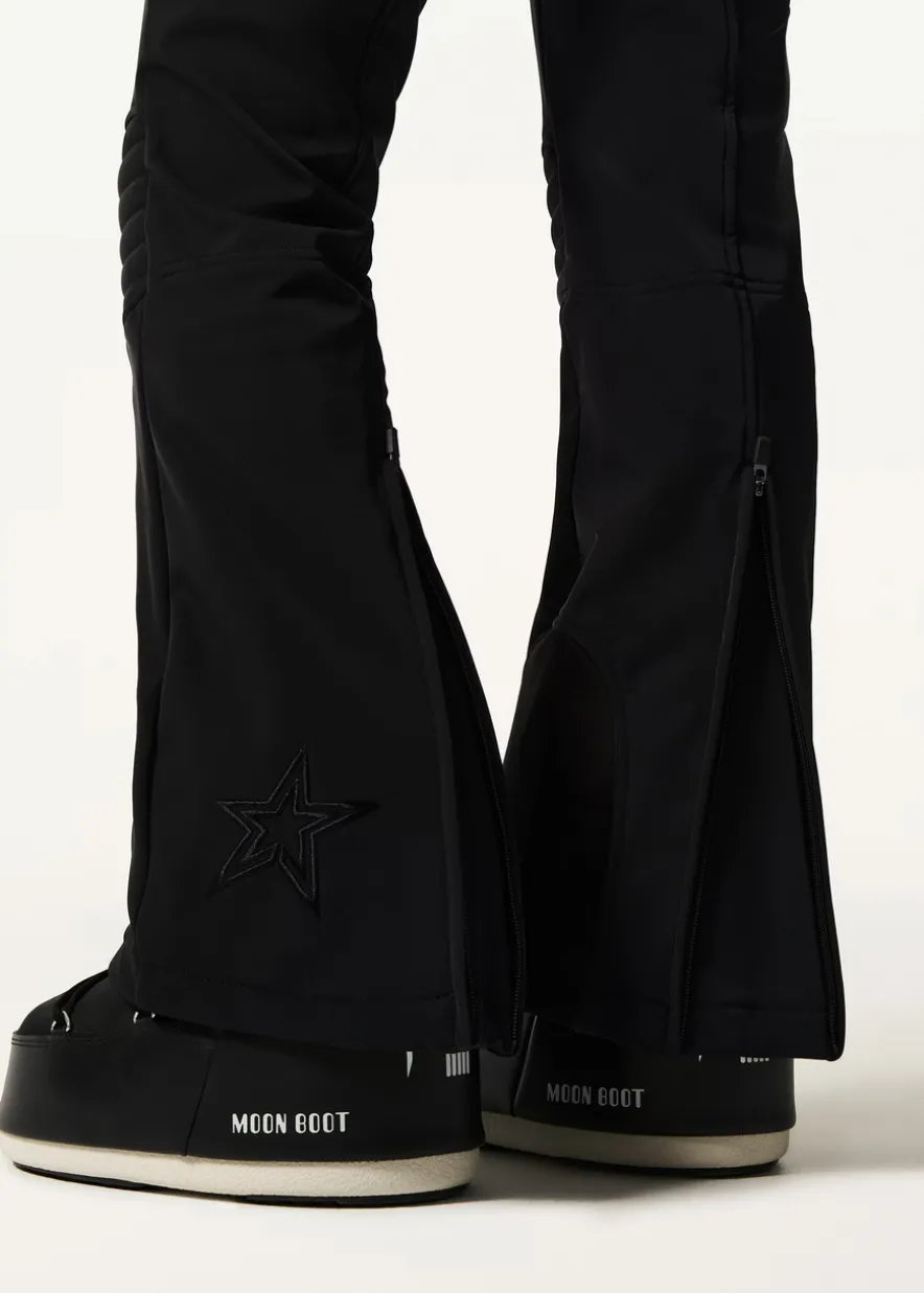 Flared-leg bib ski pants