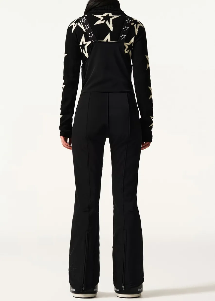 Flared-leg bib ski pants