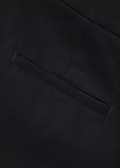 Flared-leg cotton-twill trousers