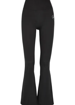 Flared stretch-jersey leggings