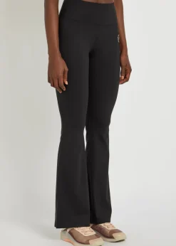 Flared stretch-jersey leggings