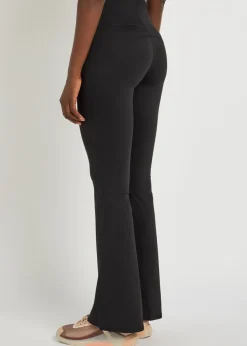 Flared stretch-jersey leggings