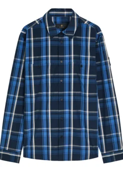 Fleet checked cotton-poplin shirt