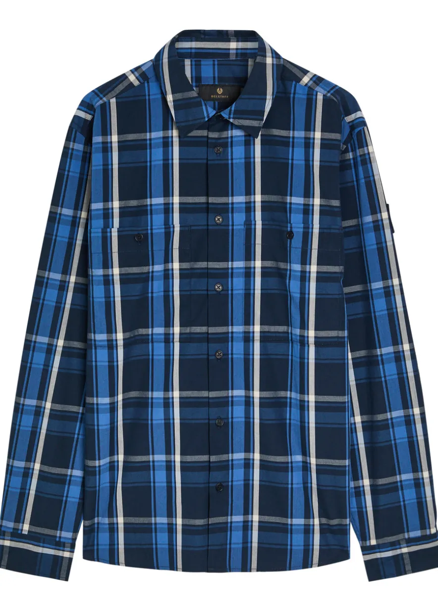 Fleet checked cotton-poplin shirt