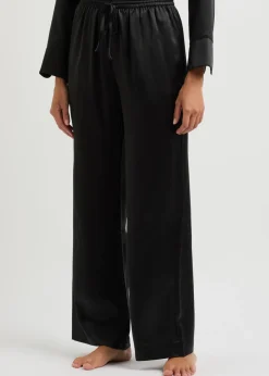 Fleur du Jour silk-satin pyjama trousers