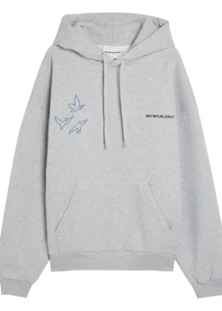 Flight hooded cotton-blend sweatshirt