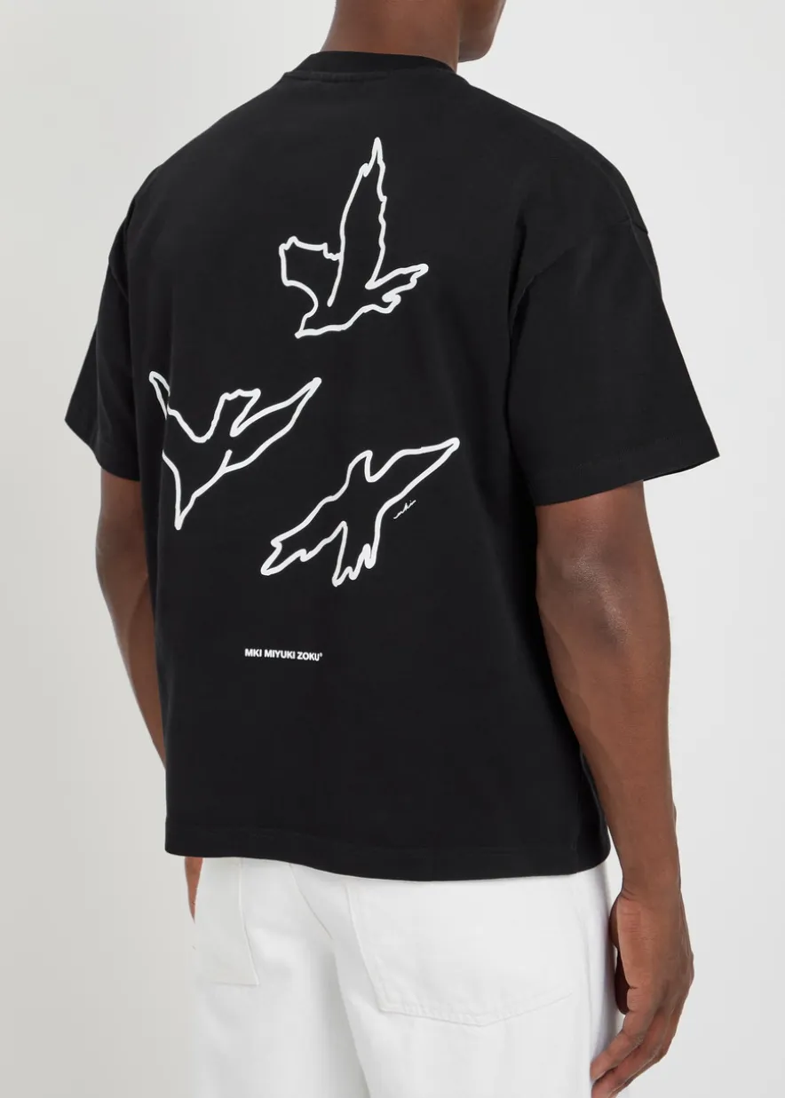 Flight printed cotton T-shirt