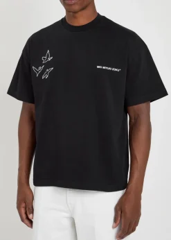 Flight printed cotton T-shirt