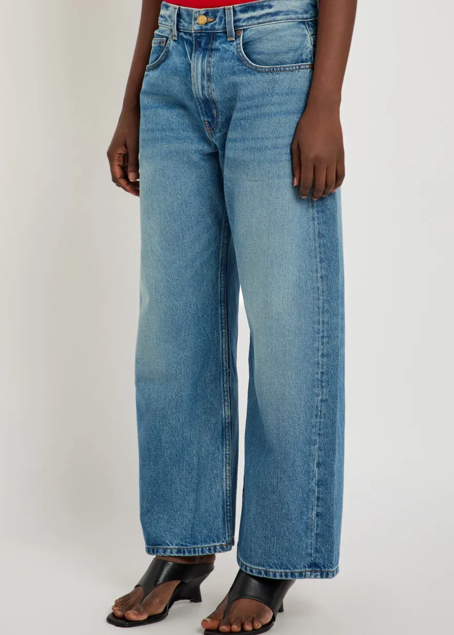 Floppy wide-leg jeans