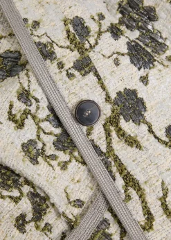 Floral-jacquard bouclé jacket