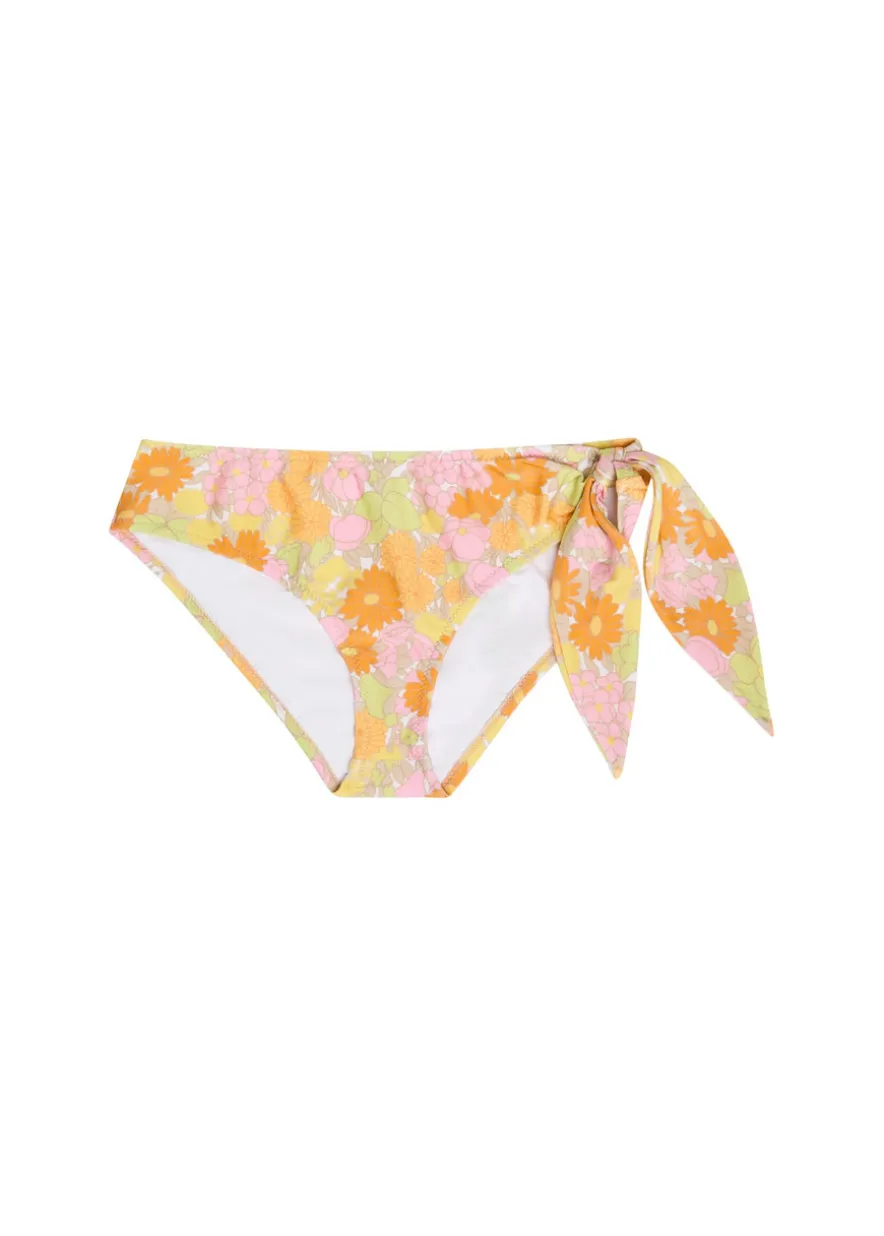 Floral-print bikini briefs
