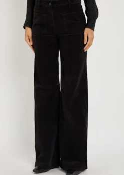 Florence flared-leg corduroy trousers