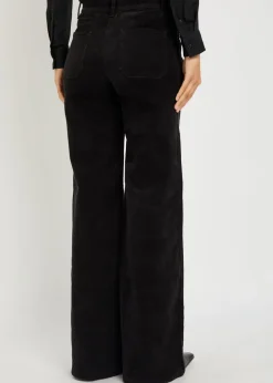 Florence flared-leg corduroy trousers