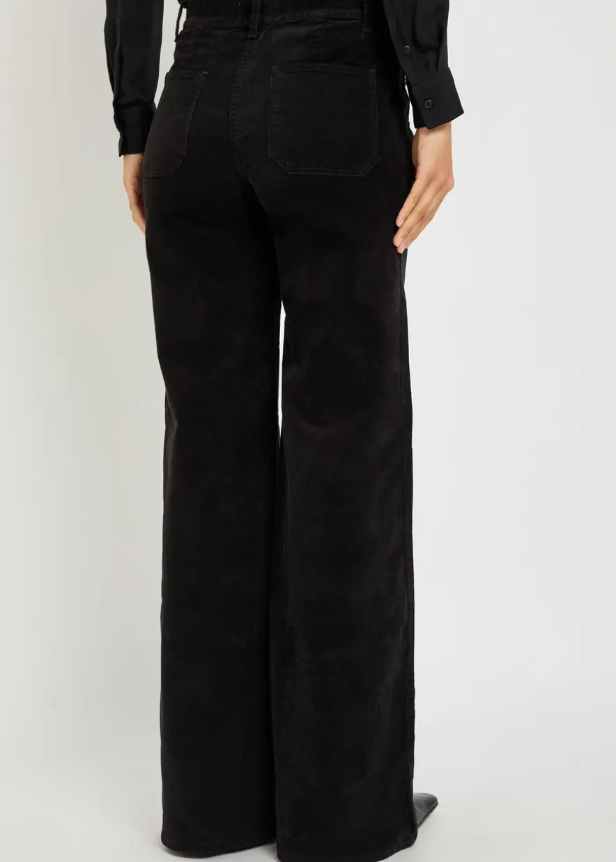 Florence flared-leg corduroy trousers