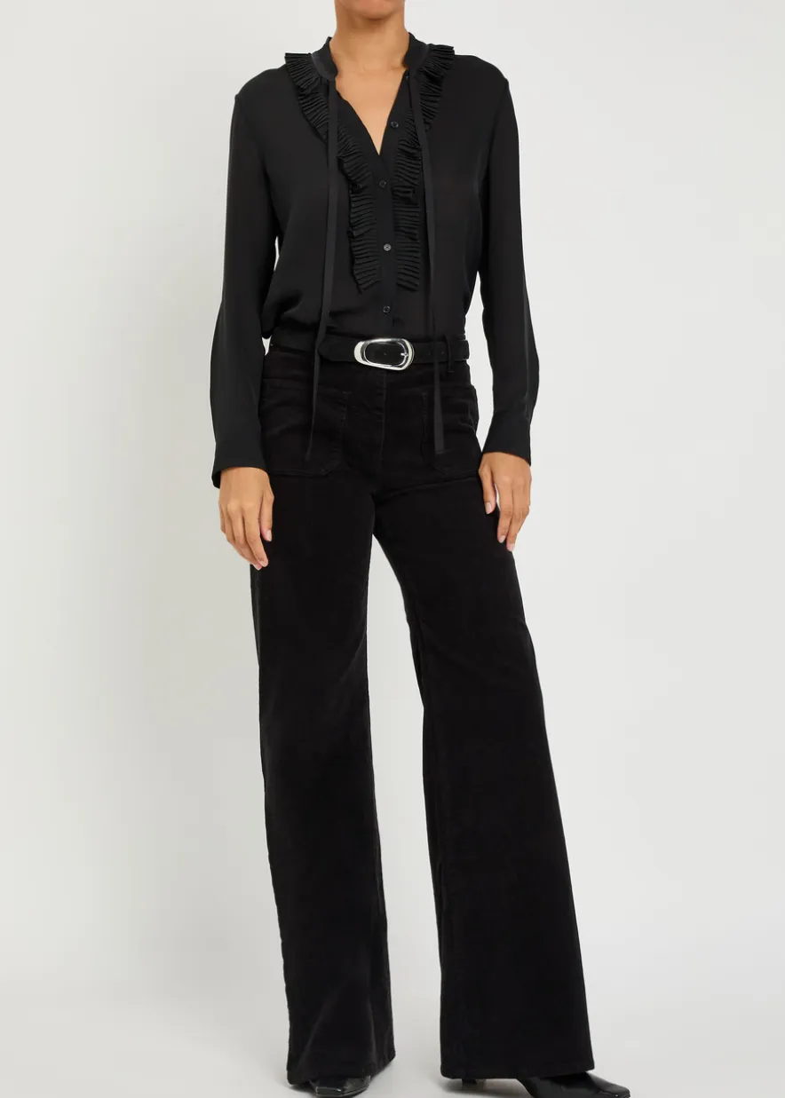Florence flared-leg corduroy trousers