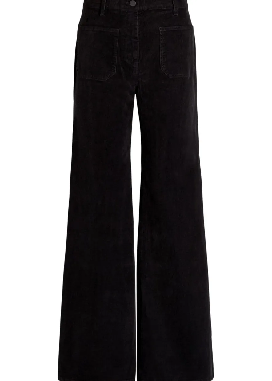 Florence flared-leg corduroy trousers
