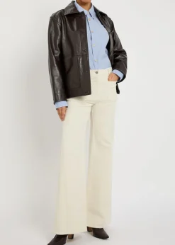 Florence flared-leg corduroy trousers