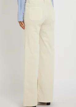 Florence flared-leg corduroy trousers