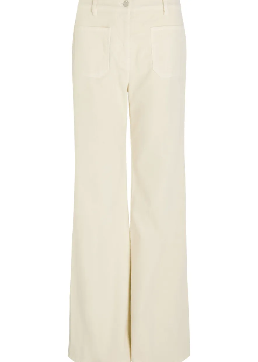 Florence flared-leg corduroy trousers