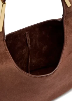 Florence small suede hobo bag