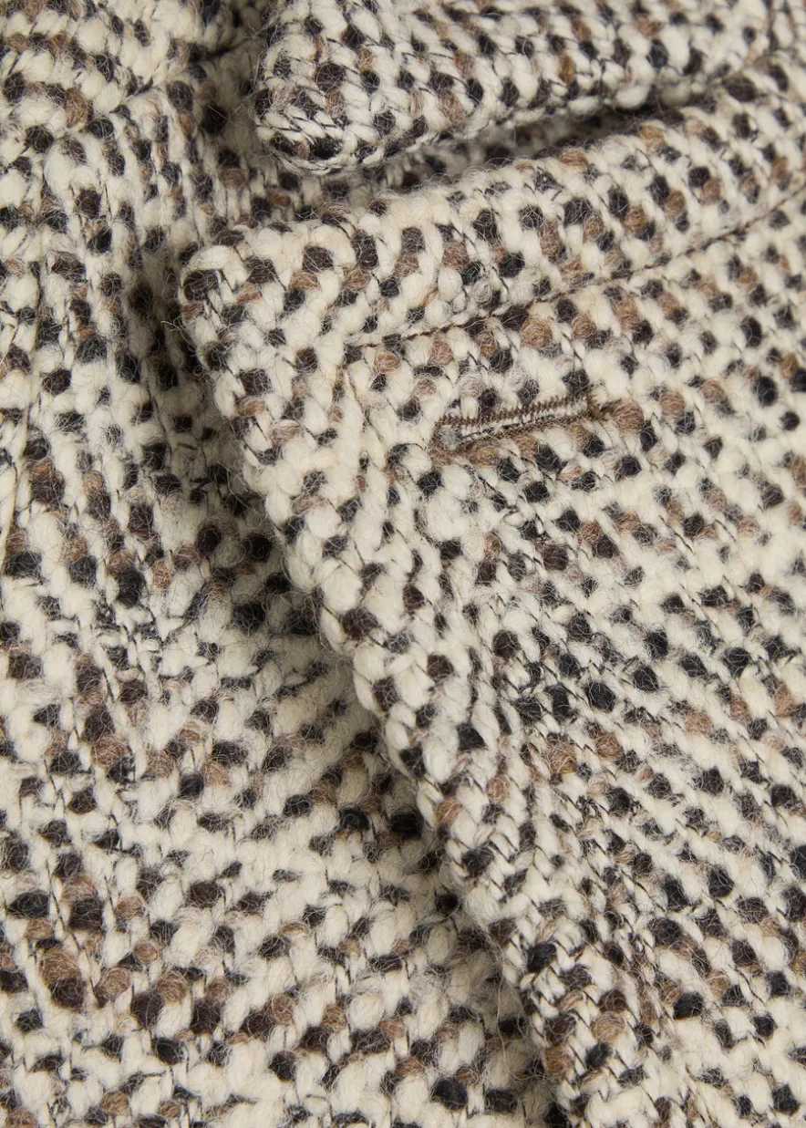 Florent crosshatch wool-blend coat