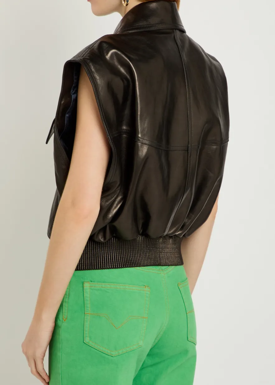 Floridiana calf leather vest