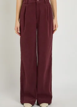 Floris wide-leg corduroy trousers