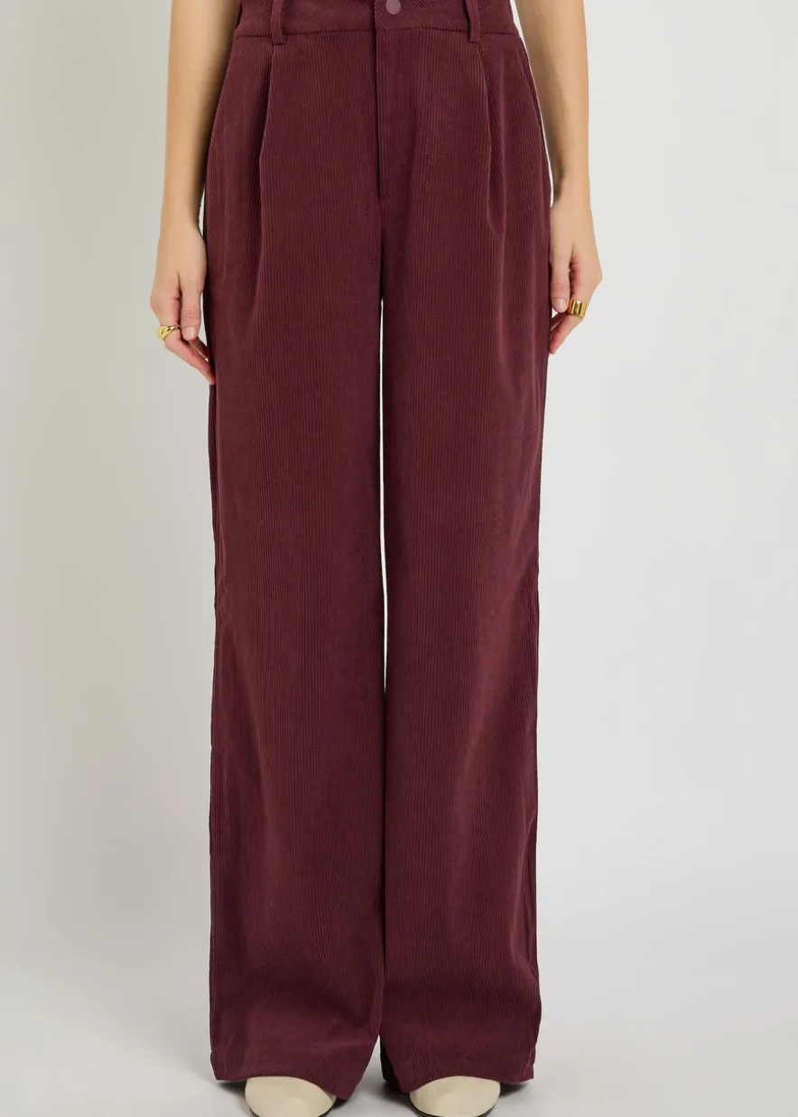Floris wide-leg corduroy trousers