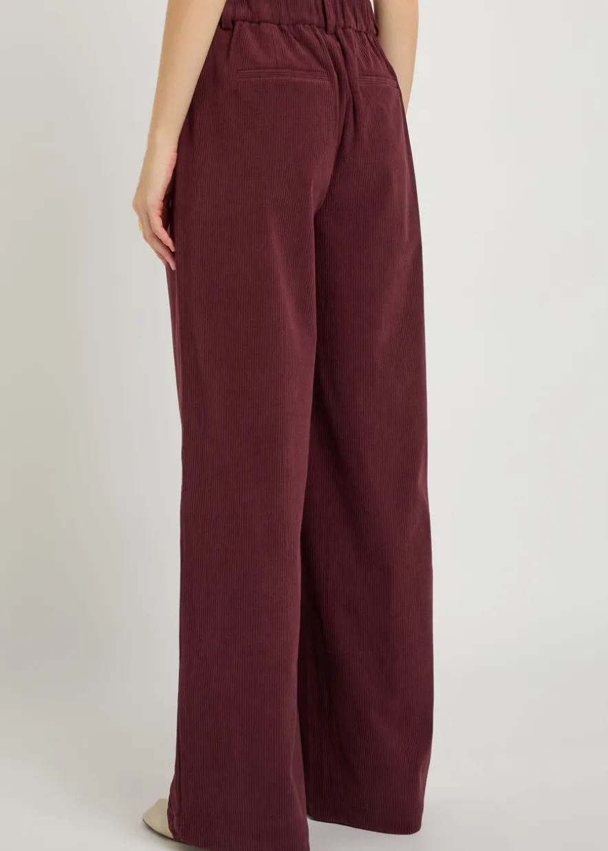 Floris wide-leg corduroy trousers