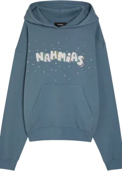 Flower Trip printed hooded cotton sweatshirt