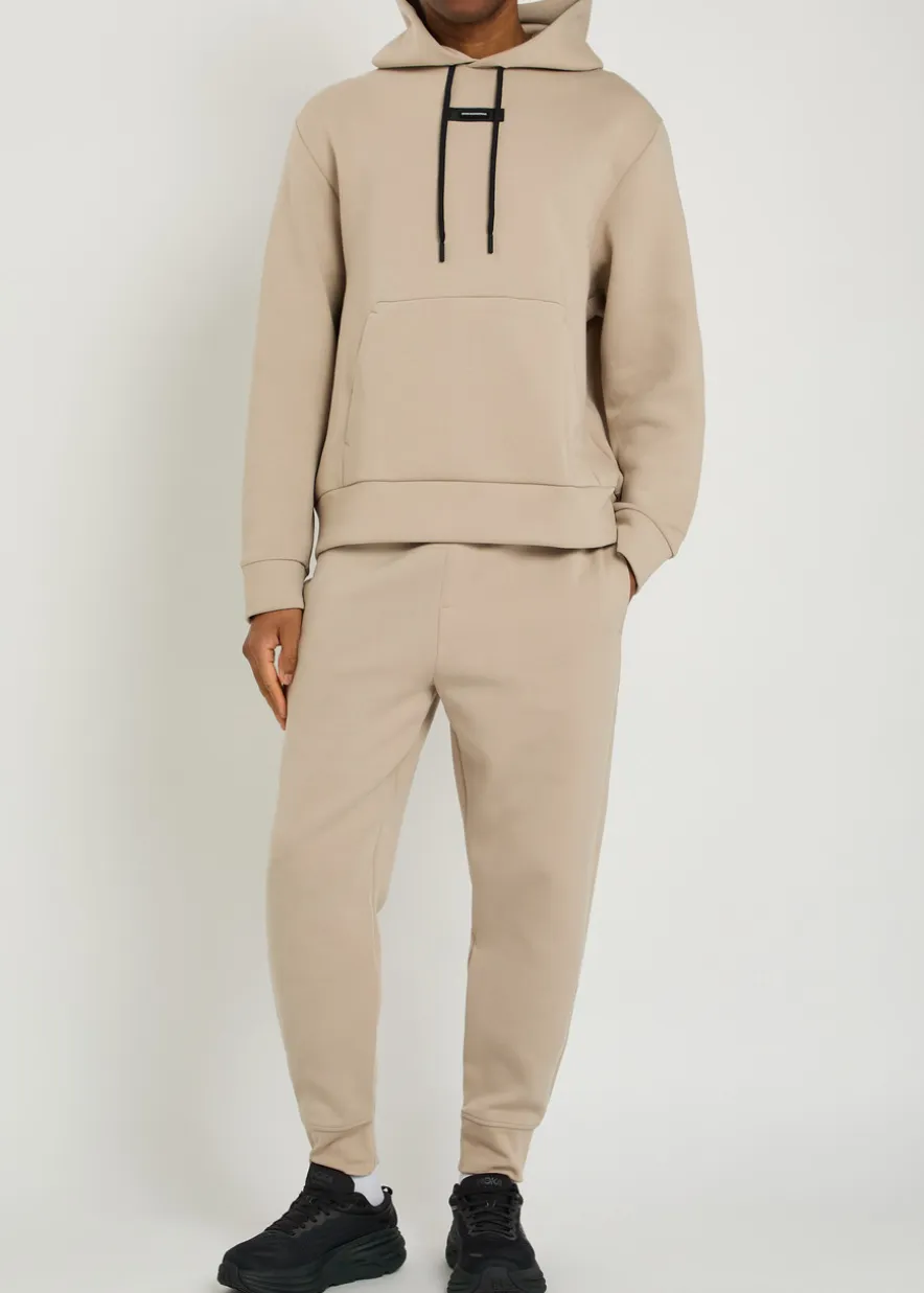 Focus Tech hooded cotton-blend sweatshirt