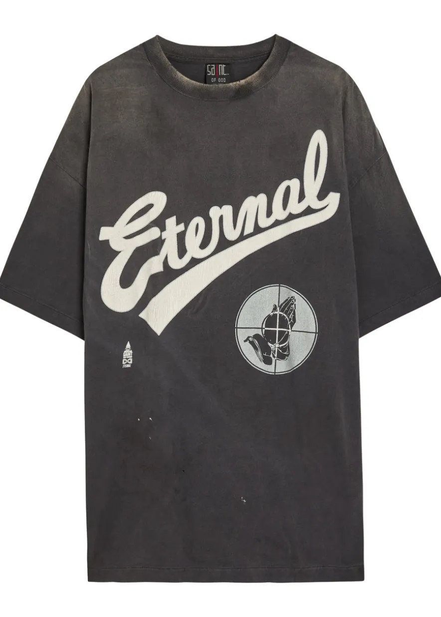 Fog printed cotton T-shirt
