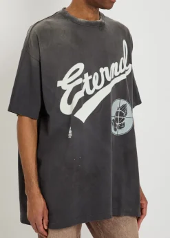 Fog printed cotton T-shirt